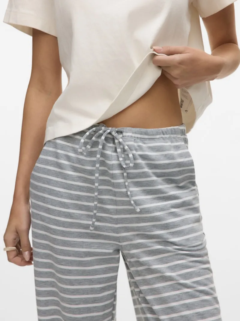 Vero Moda Hosen*VMALMA WIDE PANT EXP Light Grey Melange