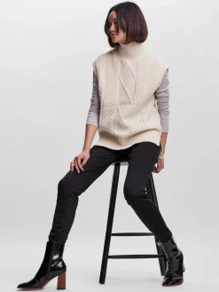 Vero Moda Pullover & Sweatshirts*VMAMINA SL HIGH NECK VEST GA birch
