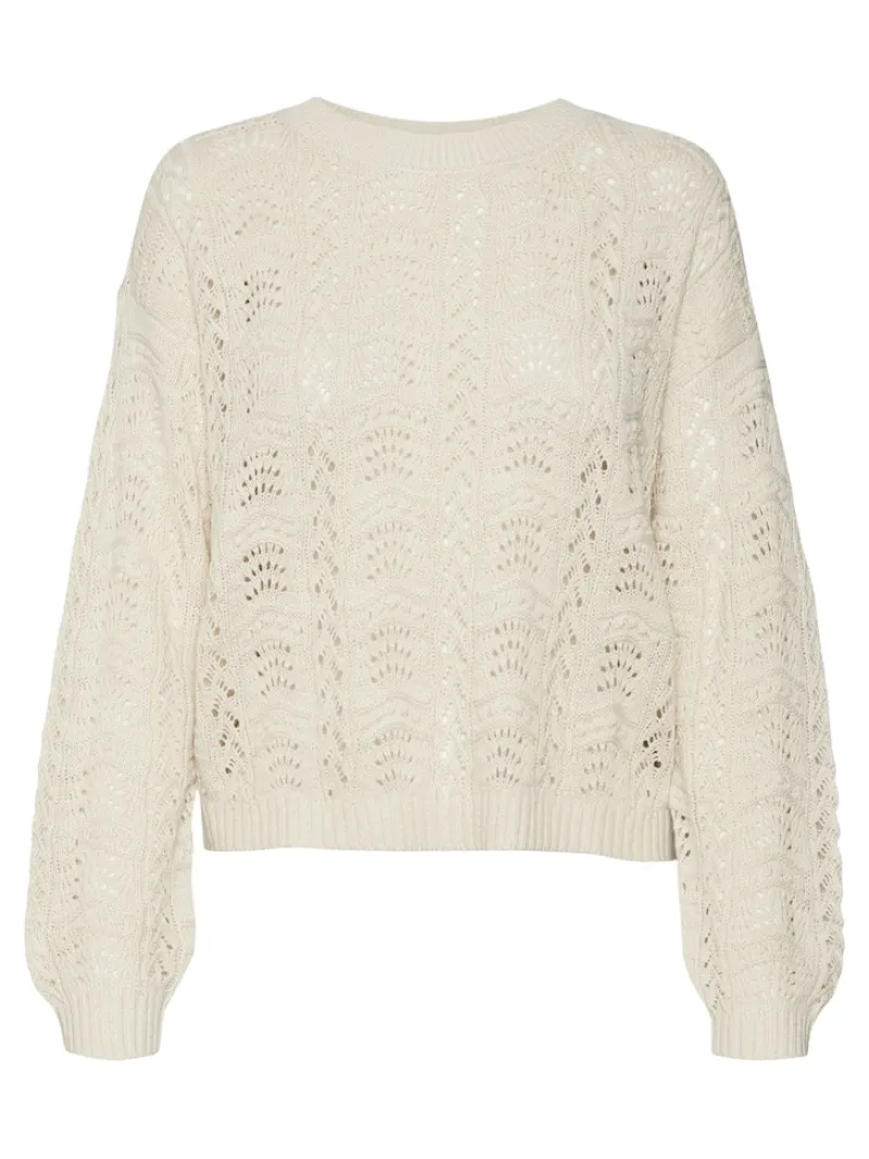 Vero Moda Pullover & Sweatshirts*VMARLET LS O-NECK SHORT PULLOVER BOO birch