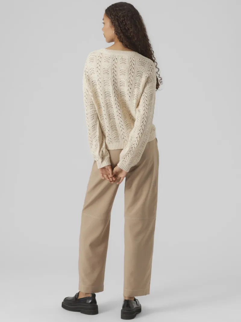 Vero Moda Pullover & Sweatshirts*VMARLET LS O-NECK SHORT PULLOVER BOO birch