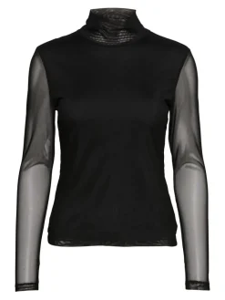 Vero Moda Shirts*VMBELLA LS HIGH NECK JRS NOOS Black