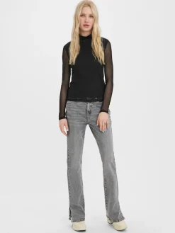 Vero Moda Shirts*VMBELLA LS HIGH NECK JRS NOOS Black