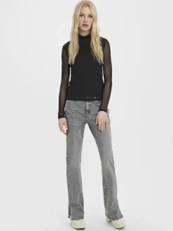 Vero Moda Shirts*VMBELLA LS HIGH NECK JRS NOOS Black