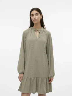 Vero Moda Kleider*VMBILLI LS SHORT DRESS JRS BOO laurel oak