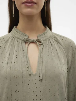 Vero Moda Kleider*VMBILLI LS SHORT DRESS JRS BOO laurel oak