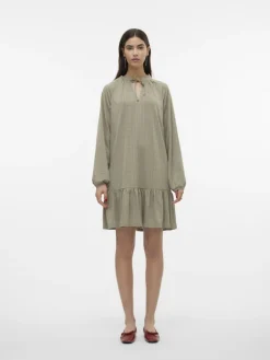 Vero Moda Kleider*VMBILLI LS SHORT DRESS JRS BOO laurel oak