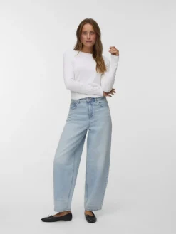 Vero Moda Jeans*VMBILLIE HR BARREL ANK JEANS LI3146 NOOS Light Blue Denim