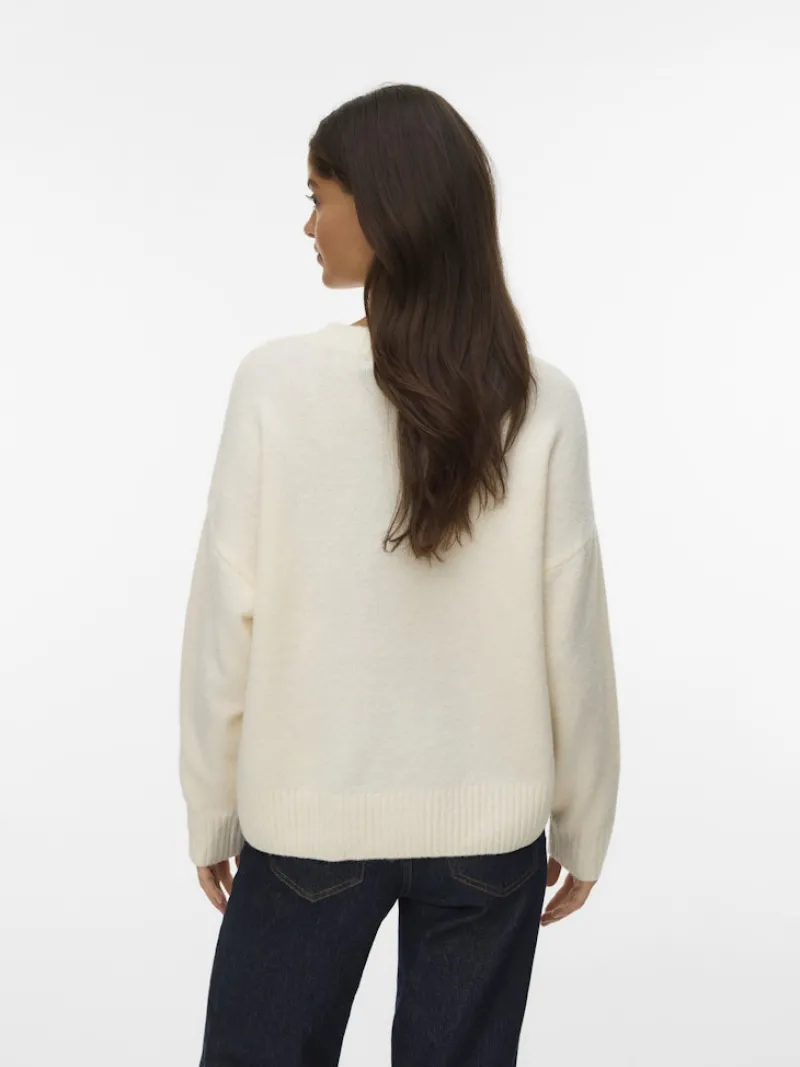 Vero Moda Pullover & Sweatshirts*VMBOOM LS O-NECK TEXT PULLOVER NOOS birch