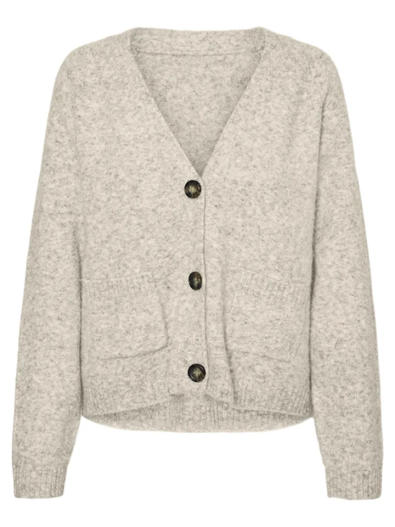 Vero Moda Pullover & Sweatshirts*VMBOOM LS V-NECK BUTTON CARDIGAN GA NOOS birch