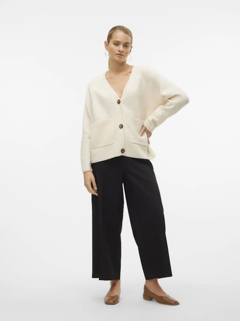 Vero Moda Pullover & Sweatshirts*VMBOOM LS V-NECK BUTTON CARDIGAN GA NOOS birch