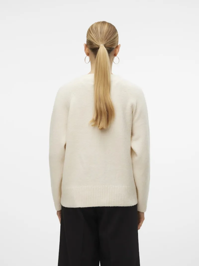 Vero Moda Pullover & Sweatshirts*VMBOOM LS V-NECK BUTTON CARDIGAN GA NOOS birch