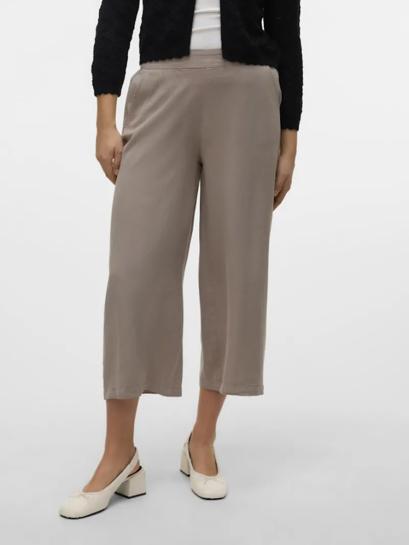 Vero Moda Hosen*VMBREE MR WIDE TENCEL CULOTTE GA NOOS moon rock