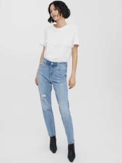 Vero Moda Jeans*VMBRENDA HR STRAIGHT A DS GU3124 GA NOOS Medium Blue Denim