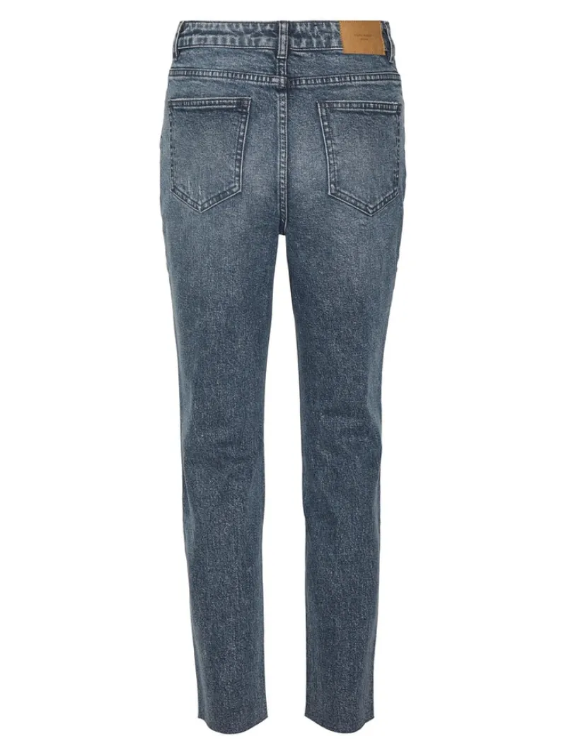 Vero Moda Jeans*VMBRENDA HR STRAIGHT ANK CUT GU3134 GA Dark Blue Denim