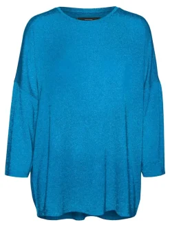 Vero Moda Pullover & Sweatshirts*VMBRIANNA 3/4 PULLOVER BOO REP Ibiza Blue