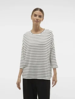 Vero Moda Pullover & Sweatshirts*VMBRIANNA 3/4 PULLOVER BOO REP Snow White