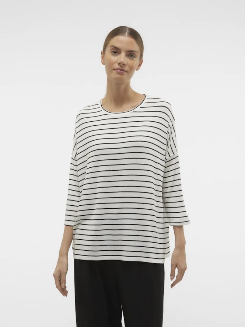 Vero Moda Pullover & Sweatshirts*VMBRIANNA 3/4 PULLOVER BOO REP Snow White