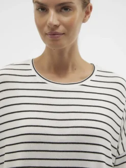 Vero Moda Pullover & Sweatshirts*VMBRIANNA 3/4 PULLOVER BOO REP Snow White