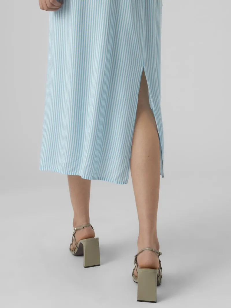 Vero Moda Röcke*VMBUMPY ANKLE SKIRT WVN GA snow white1