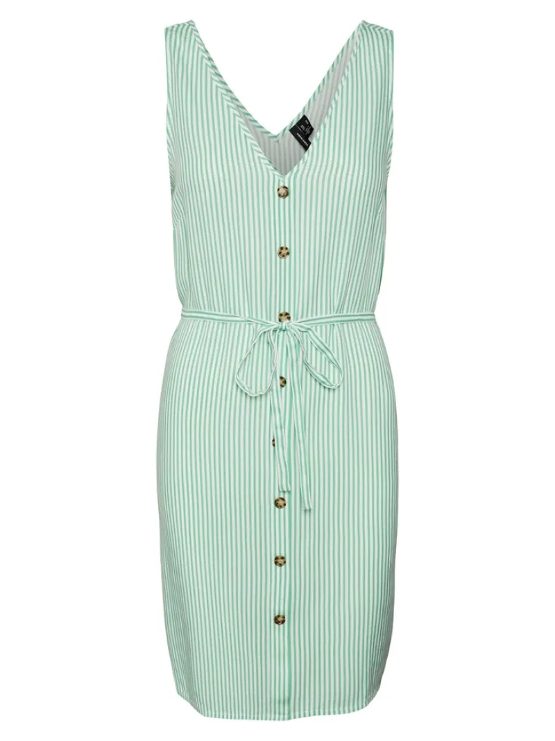 Vero Moda Kleider*VMBUMPY SL SHORT DRESS WVN GA NOOS Snow White