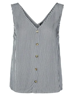 Vero Moda Shirts*VMBUMPY SL TOP WVN GA snow white1