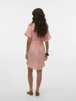 Vero Moda Kleider*VMBUMPY SS SHORT SHIRT DRESS WVN NOOS dubarry