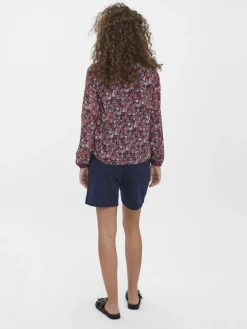 Vero Moda Blusen*VMCAITLYNN L/S TIE TOP EXP GA black1