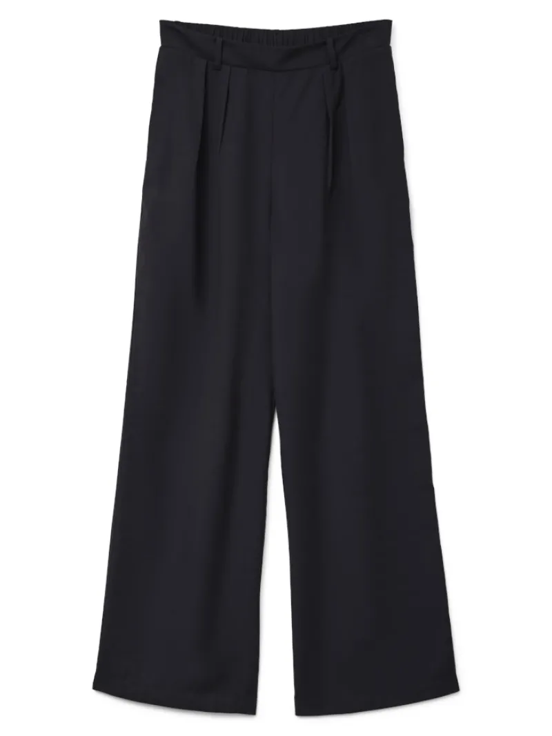 Vero Moda Hosen*VMCAYSA H/W WIDE PLEATED PANT WVN EXP Black