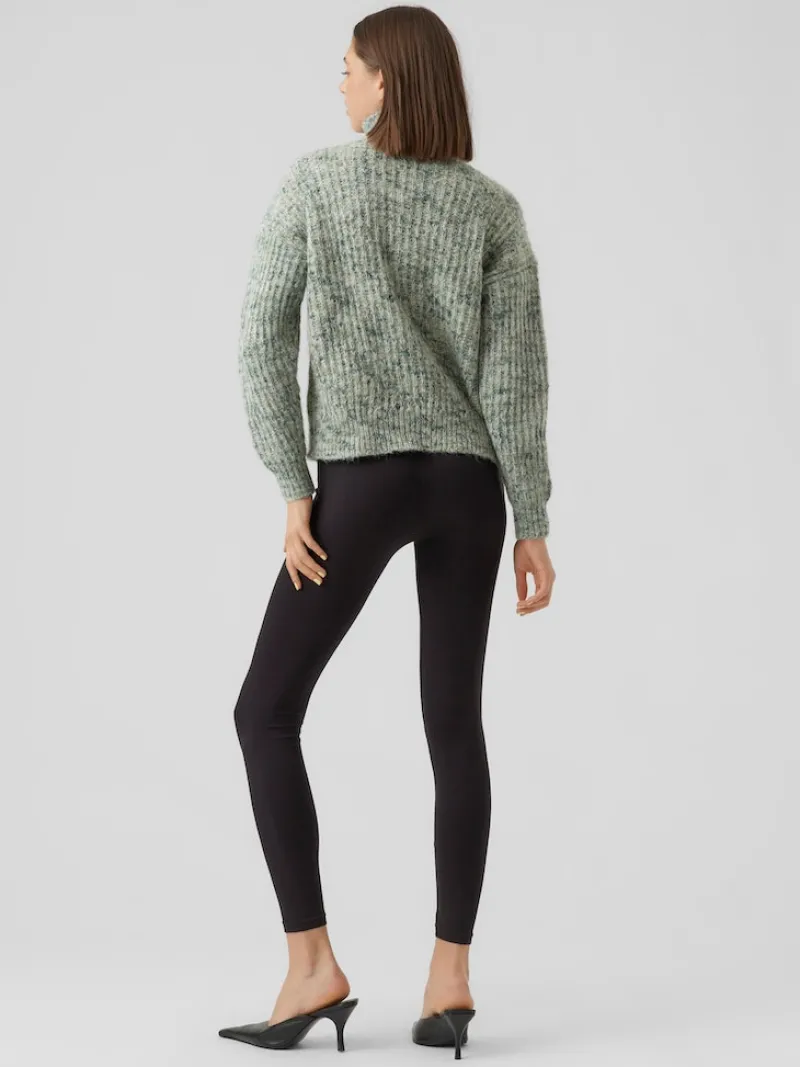 Vero Moda Pullover & Sweatshirts*VMCLAUDIA LS HIGH-NECK ZIPPER BLOUSE GA loden frost