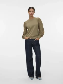 Vero Moda Pullover & Sweatshirts*VMDAMINE LS SWEAT BOX JRS Mermaid