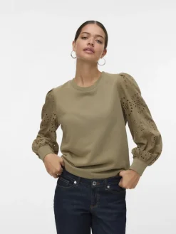 Vero Moda Pullover & Sweatshirts*VMDAMINE LS SWEAT BOX JRS Mermaid