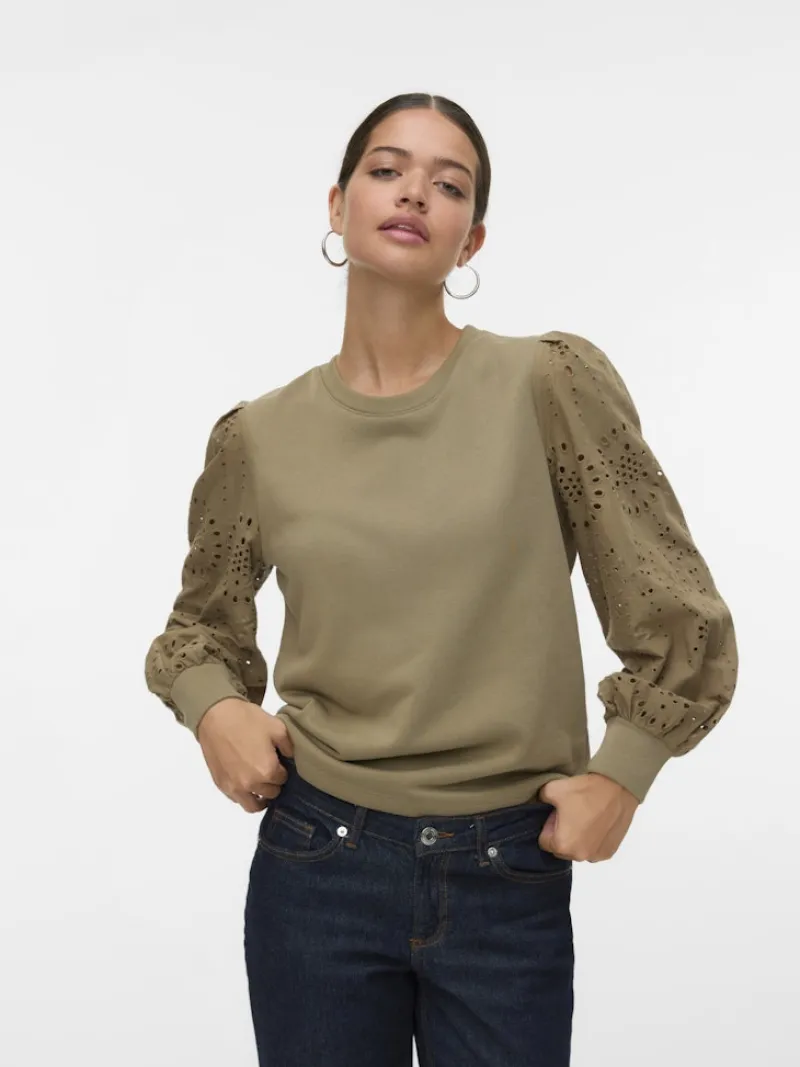 Vero Moda Pullover & Sweatshirts*VMDAMINE LS SWEAT BOX JRS Mermaid