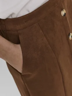 Vero Moda Röcke*VMDANA HW SHORT FAUX SUEDE SKIRT GA Cognac