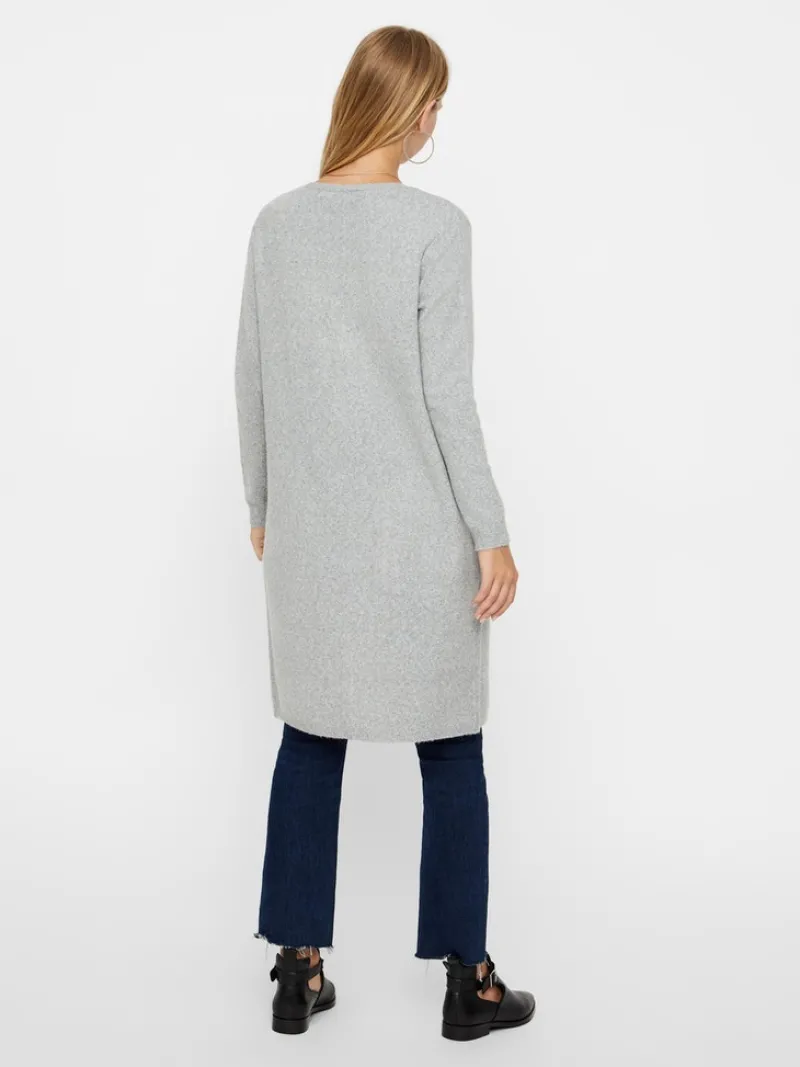 Vero Moda Pullover & Sweatshirts*VMDOFFY LS LONG OPEN CARDIGAN GA NOOS Light Grey Melange