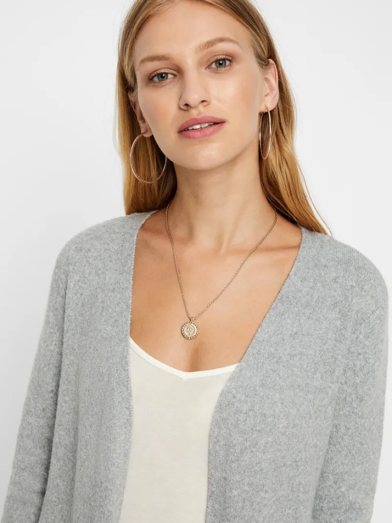 Vero Moda Pullover & Sweatshirts*VMDOFFY LS LONG OPEN CARDIGAN GA NOOS Light Grey Melange