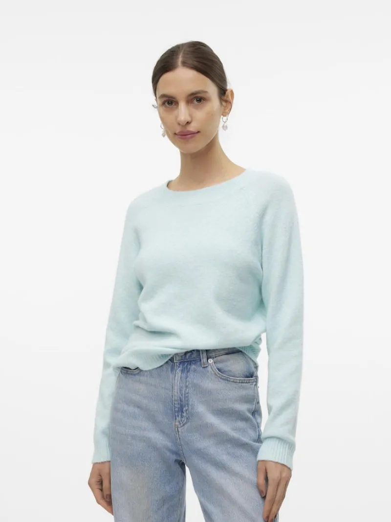 Vero Moda Pullover & Sweatshirts*VMDOFFY LS O-NECK BLOUSE GA NOOS clearwater