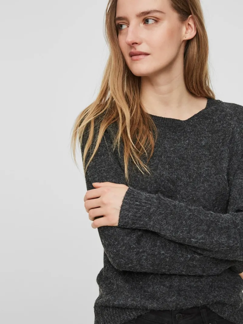 Vero Moda Pullover & Sweatshirts*VMDOFFY LS O-NECK BLOUSE GA NOOS Black