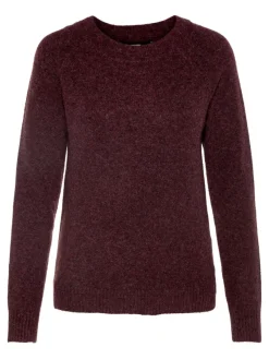 Vero Moda Pullover & Sweatshirts*VMDOFFY LS O-NECK BLOUSE GA NOOS Winetasting