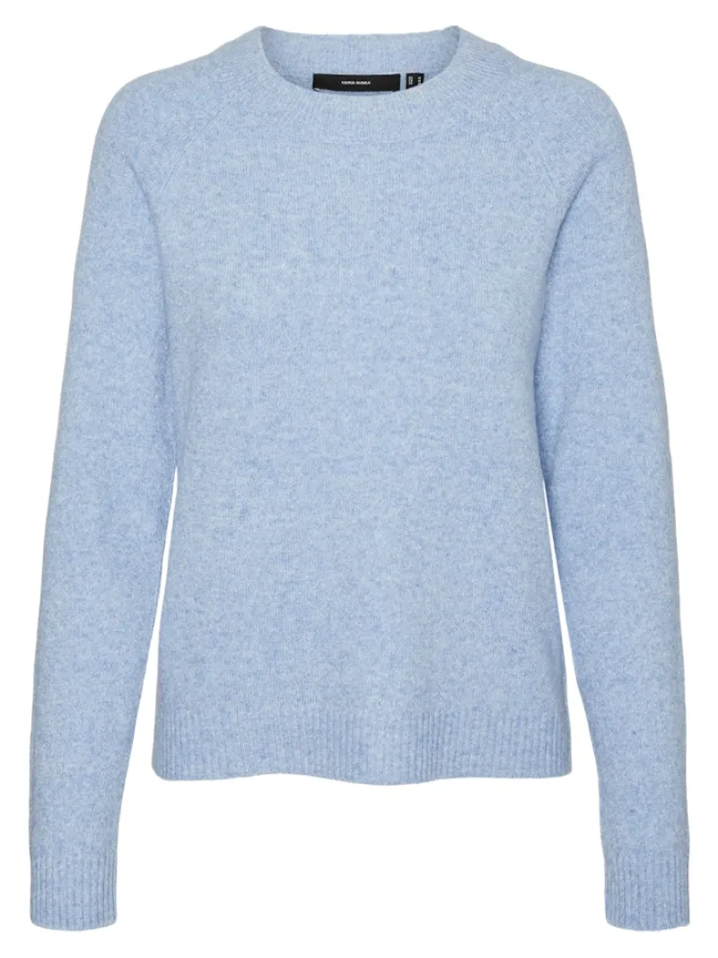 Vero Moda Pullover & Sweatshirts*VMDOFFY LS O-NECK BLOUSE GA NOOS blue jasper