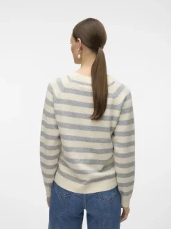 Vero Moda Pullover & Sweatshirts*VMDOFFY LS O-NECK BLOUSE GA NOOS birch3
