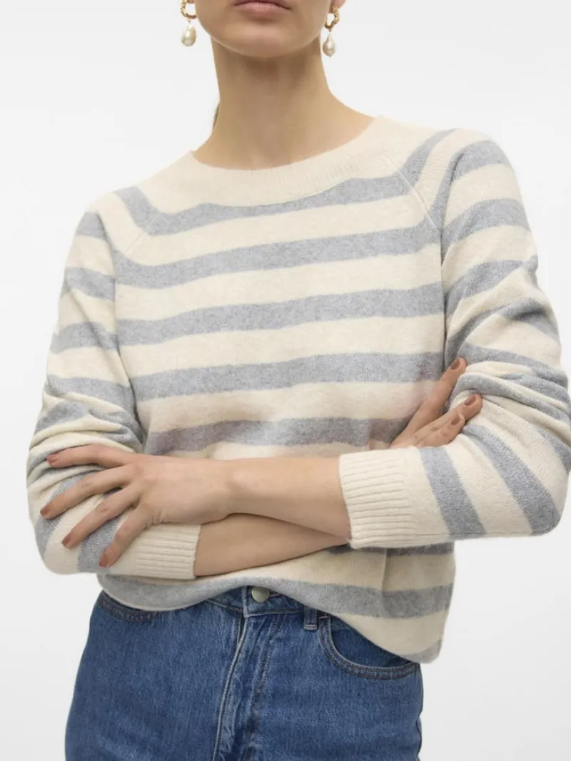 Vero Moda Pullover & Sweatshirts*VMDOFFY LS O-NECK BLOUSE GA NOOS birch3