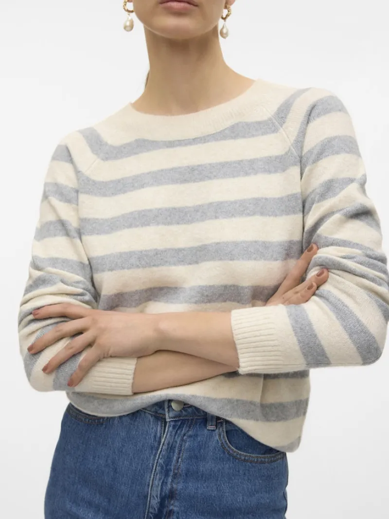 Vero Moda Pullover & Sweatshirts*VMDOFFY LS O-NECK BLOUSE GA NOOS birch3