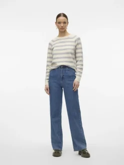 Vero Moda Pullover & Sweatshirts*VMDOFFY LS O-NECK BLOUSE GA NOOS birch3