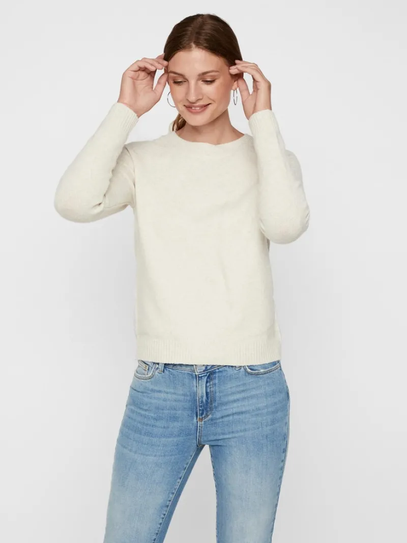 Vero Moda Pullover & Sweatshirts*VMDOFFY LS O-NECK BLOUSE GA NOOS birch1
