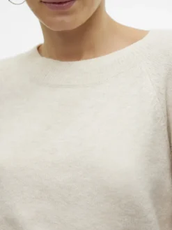 Vero Moda Pullover & Sweatshirts*VMDOFFY LS O-NECK BLOUSE GA NOOS birch1