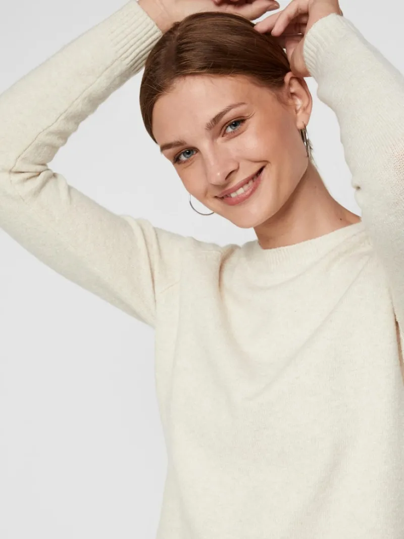 Vero Moda Pullover & Sweatshirts*VMDOFFY LS O-NECK BLOUSE GA NOOS birch1