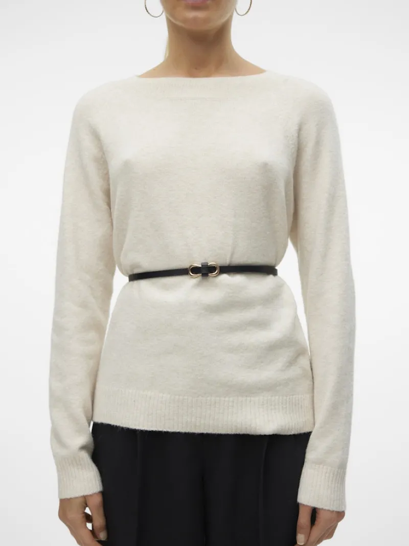 Vero Moda Pullover & Sweatshirts*VMDOFFY LS O-NECK BLOUSE GA NOOS birch1