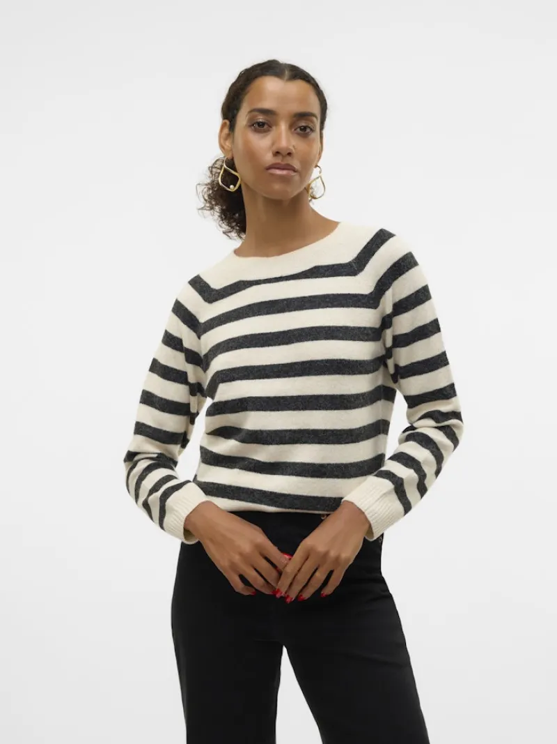 Vero Moda Pullover & Sweatshirts*VMDOFFY LS O-NECK BLOUSE GA NOOS birch2