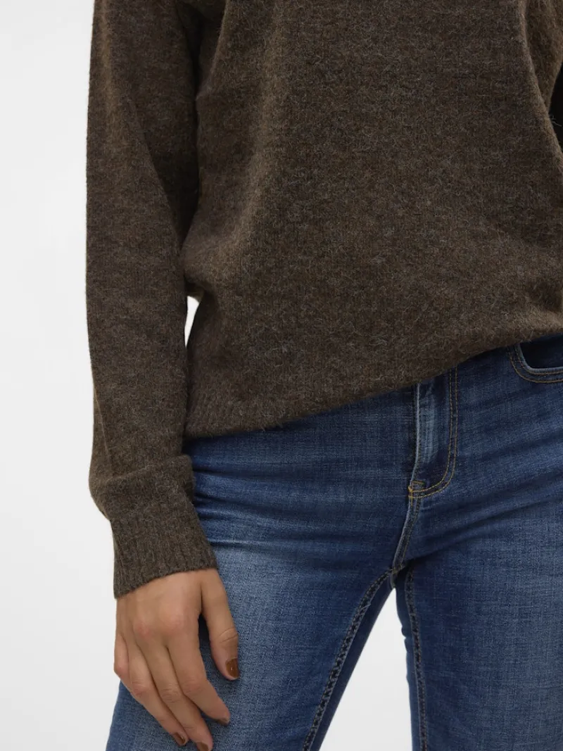 Vero Moda Pullover & Sweatshirts*VMDOFFY LS O-NECK BLOUSE GA NOOS pinecone