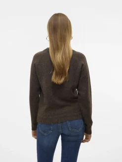 Vero Moda Pullover & Sweatshirts*VMDOFFY LS O-NECK BLOUSE GA NOOS pinecone